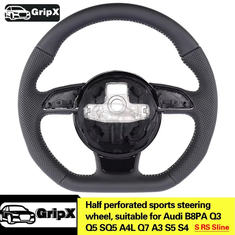 Audi A3 A4 A5 Q3 Q5 SQ5 Boyalı Çerçeveli Deri Direksiyon Simidi