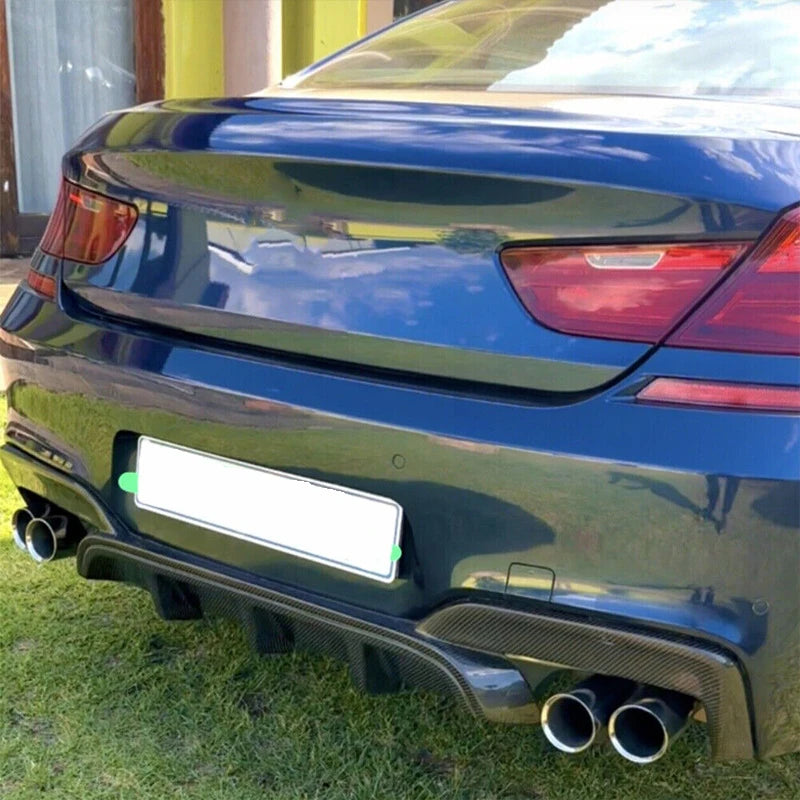 Difusor de parachoques trasero M Sport de la Serie 6 de BMW, aspecto de fibra de carbono