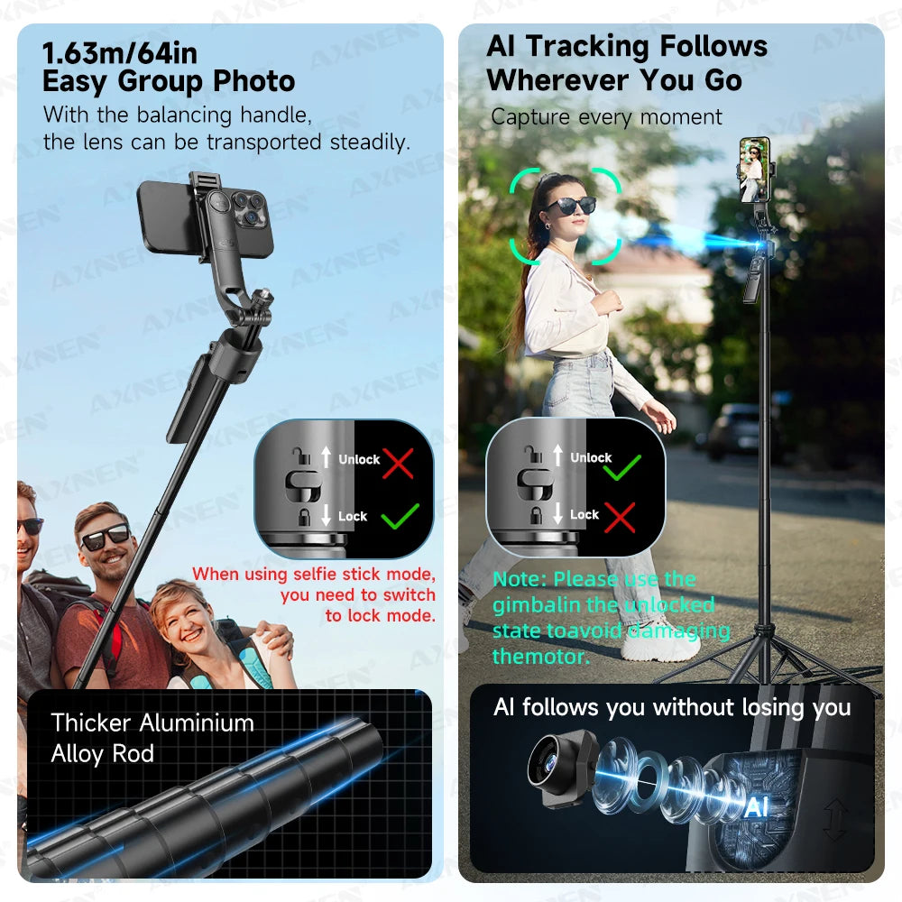 C17 Tripod for Mobile Phone Camera &ndash; 360 Degree Rotation with Wireless Remote