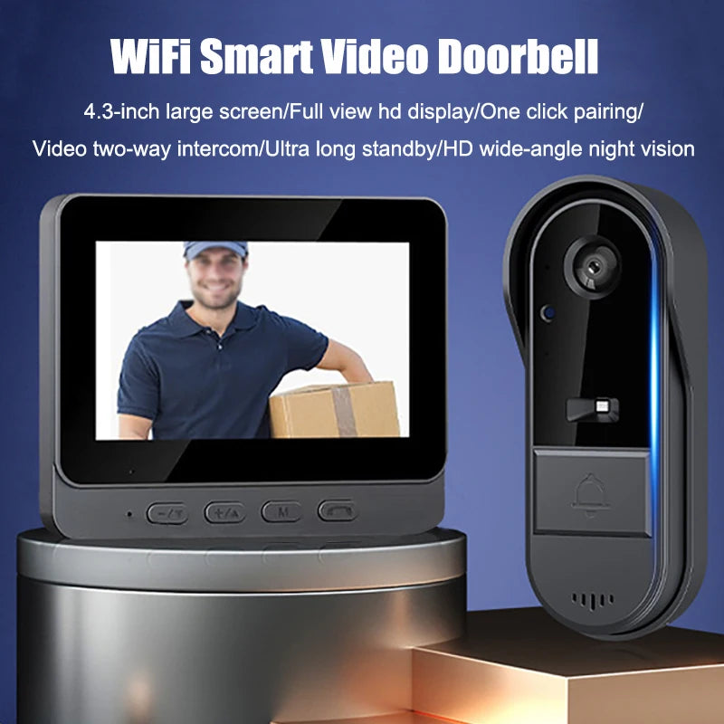 Luxuglow Wireless Intercom Doorbell - Night Vision HD