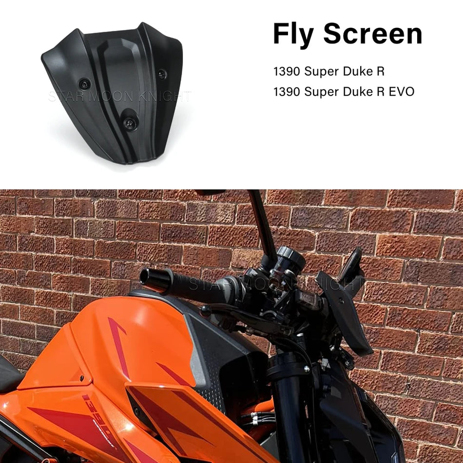 Pare-brise KTM 1390 Super Duke R Evo, déflecteur de vent de carénage avant, en ABS et aluminium CNC