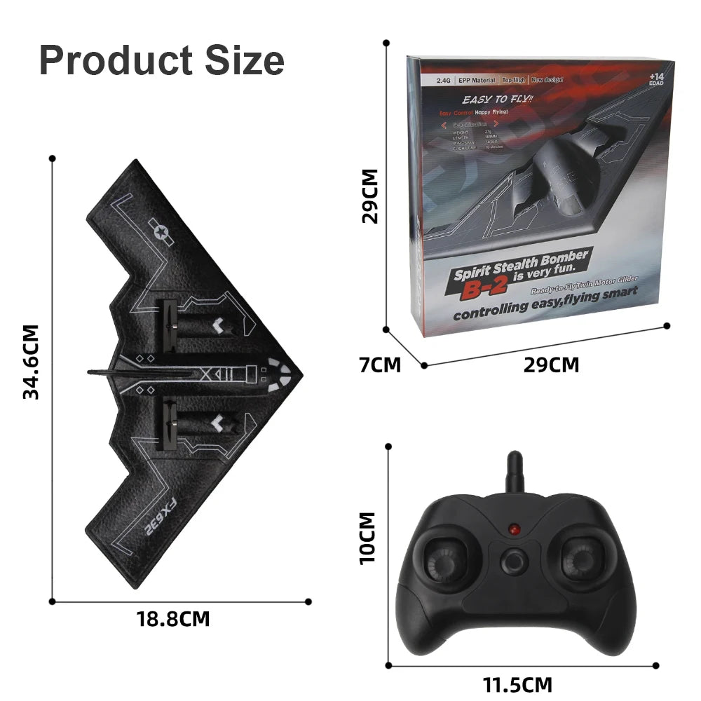 B2 RC Plane 2CH FX632 &ndash; Easy First Flight Glider Toy