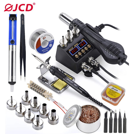 JCD 2 In 1 750W Soldering Station 8898 &ndash; LCD Display