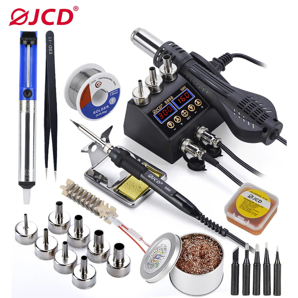 JCD 2 In 1 750W Soldering Station 8898 &ndash; LCD Display