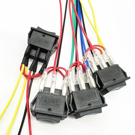Wired 20A 12V DC Motor Polarity Reversing Rocker Switch &ndash; Seamless Control for DC Motors