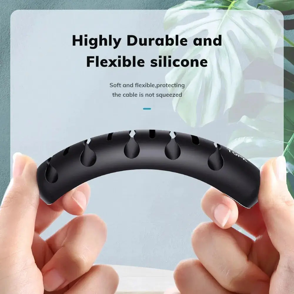 TOPK L35 Cable Organizer Magnetic Plug Box Silicone Cable Winder Flexible Cable Management Clips for Mouse Earphone by InterCyprus Trading Ltd