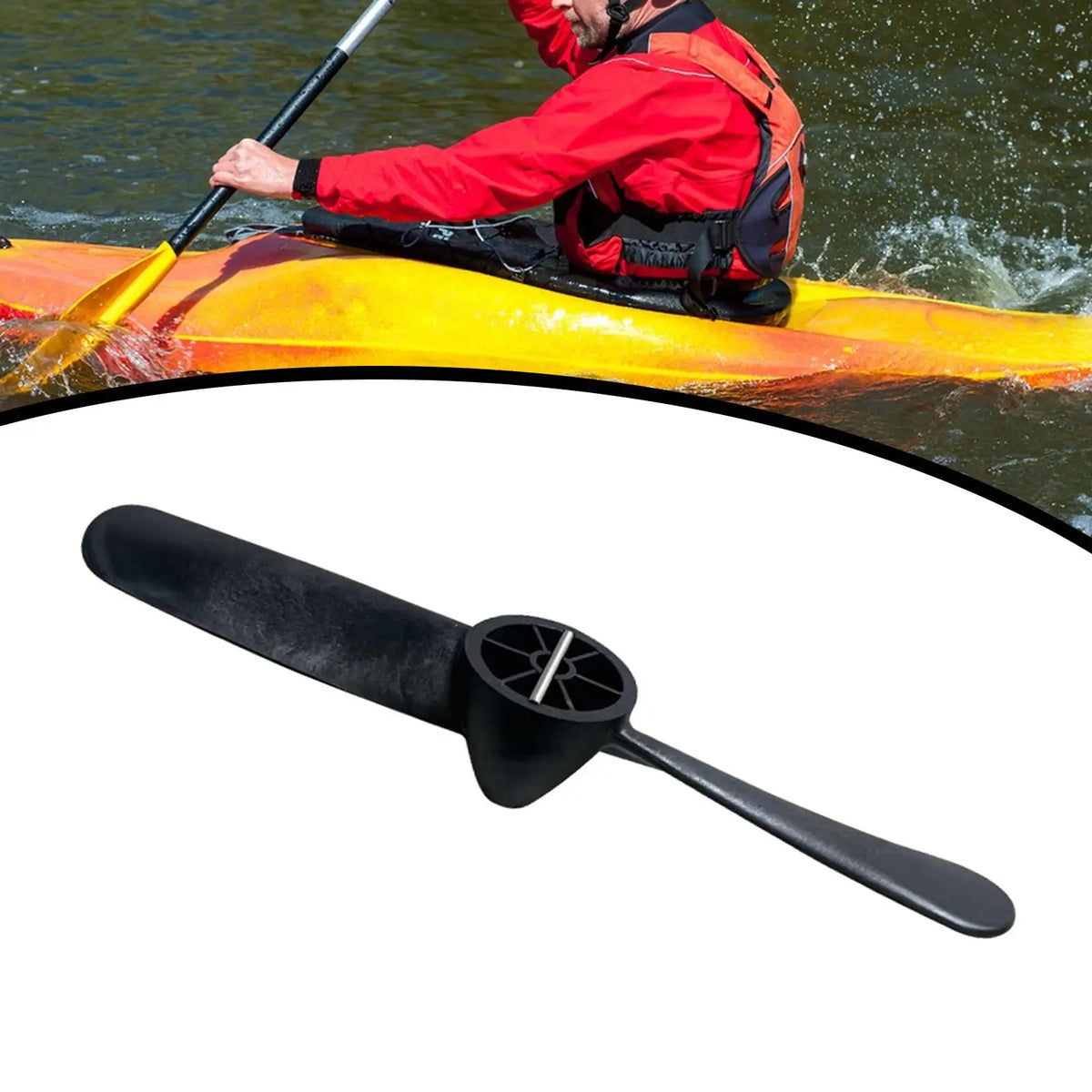 Durable Kayak Propeller Blade, Enhanced Water Performance, High-Quality PP Material, Easy Installation, Versatile Two-Blade Design, Watercraft Accessory, Kayak and Canoe Use, Boating Gift
