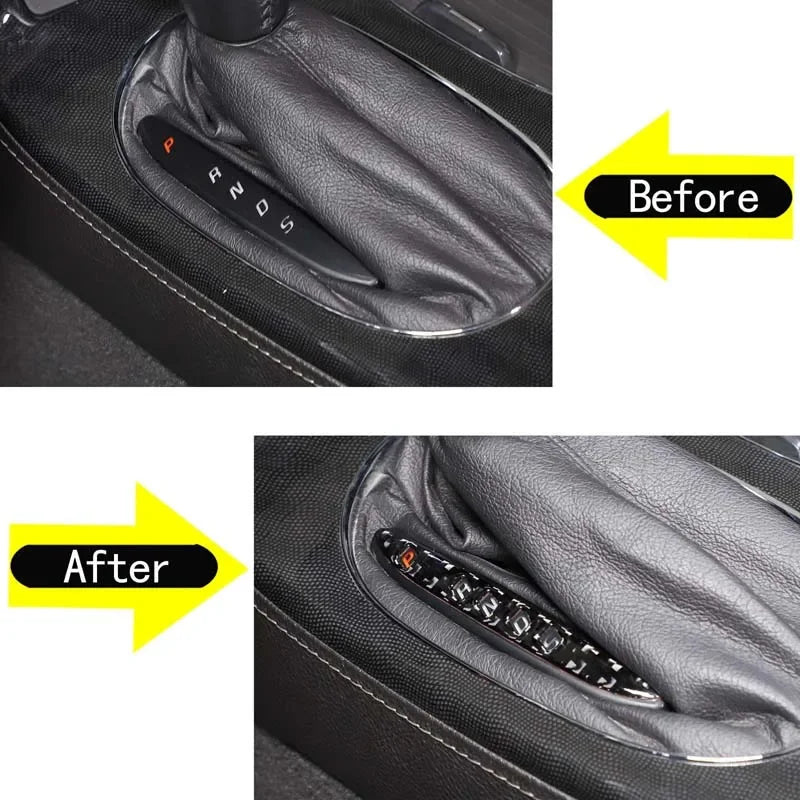 Chevrolet Corvette C6 Vaihdeindikaattorin kansi Hiilikuitu, Pehmeä kehys suoja sisätiloille