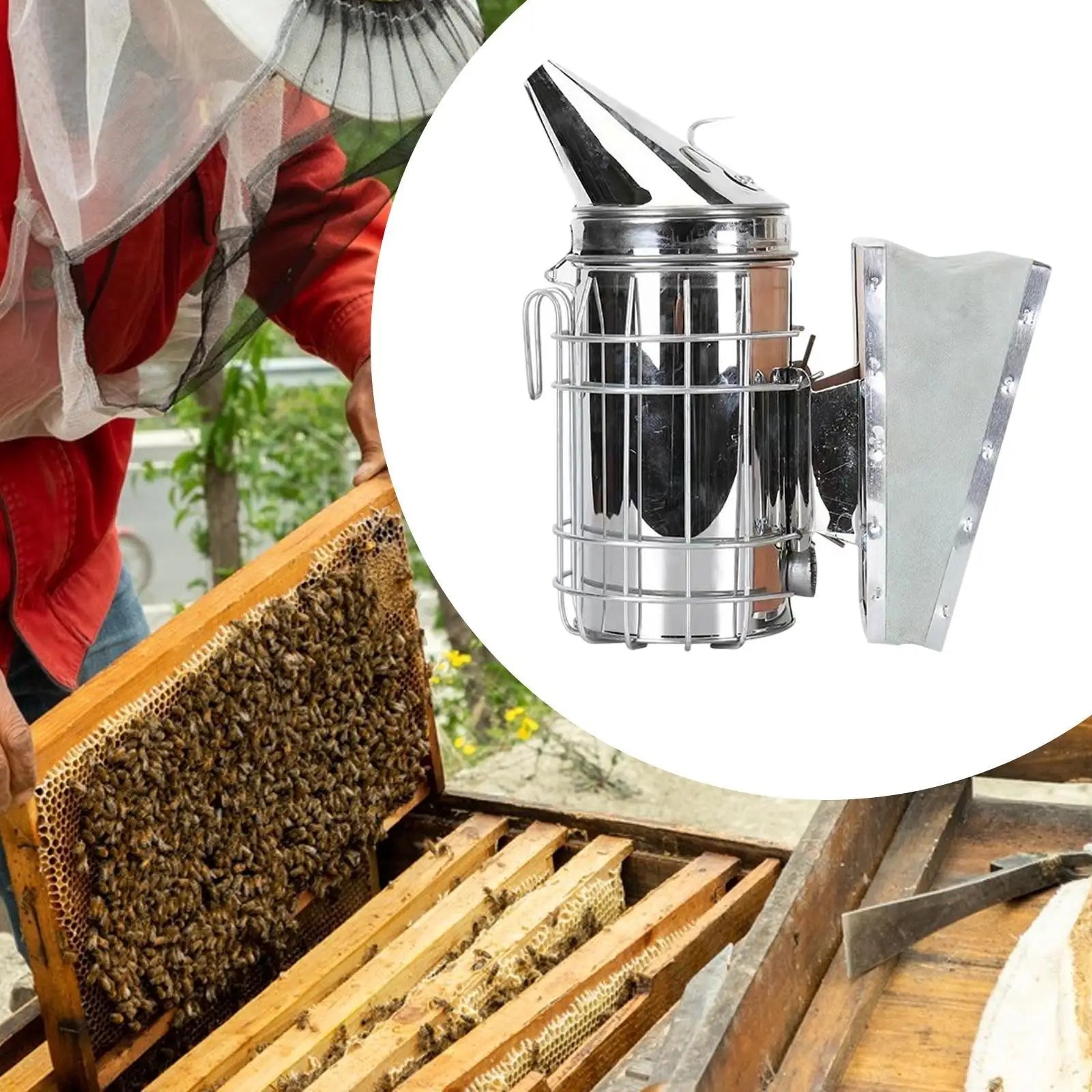 Bee Hive Smoker With Heat Shield &ndash; Sturdy Fogging Machine Default Title