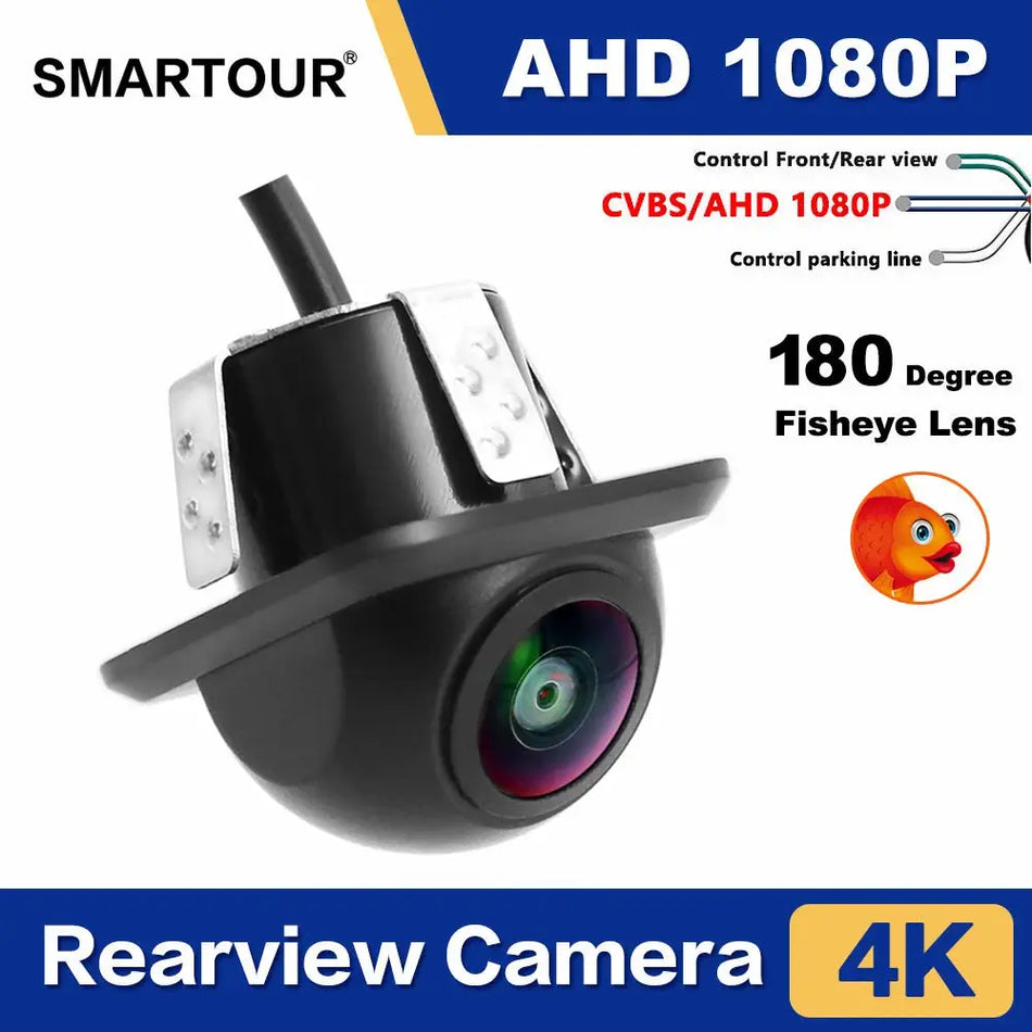 SMARTOUR Car Rear View Camera 1080P Night Vision Reversing Auto Parking Monitor CCD Waterproof 170 Degree HD Video Fish Eye Lens by InterCyprus Trading Ltd
