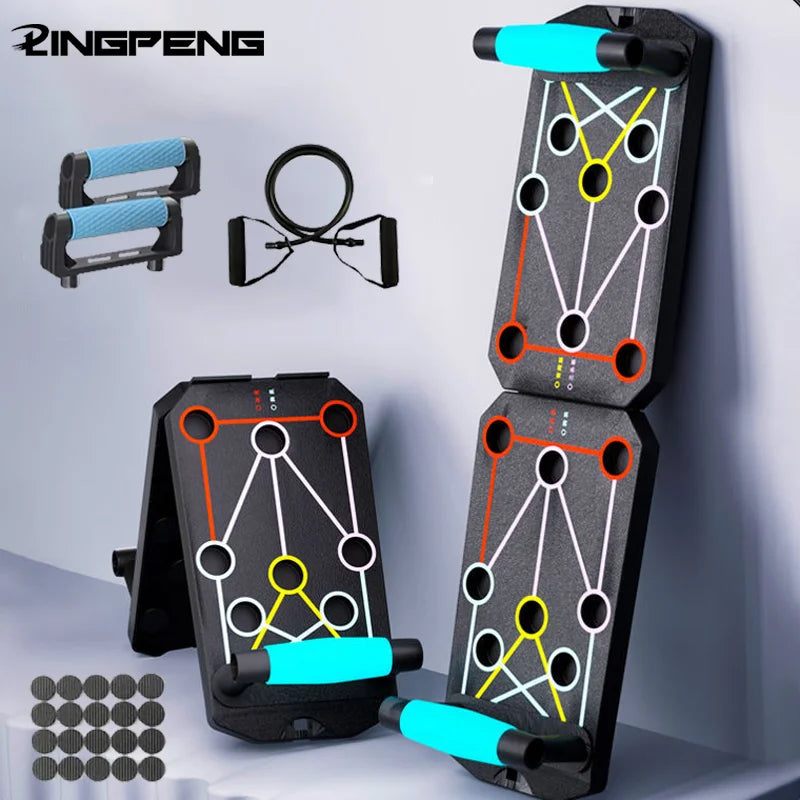 Folding Push Up Board &ndash; Portable Fitness Training Table