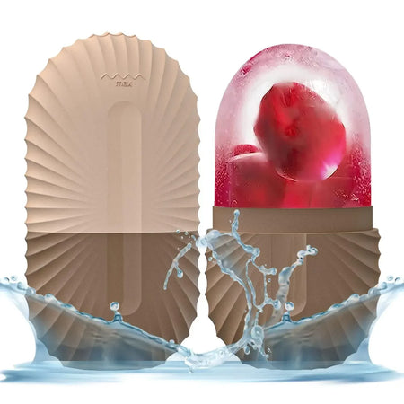 Ice Facial Roller Skin Care Tool for Lifting and Contouring KHAKI