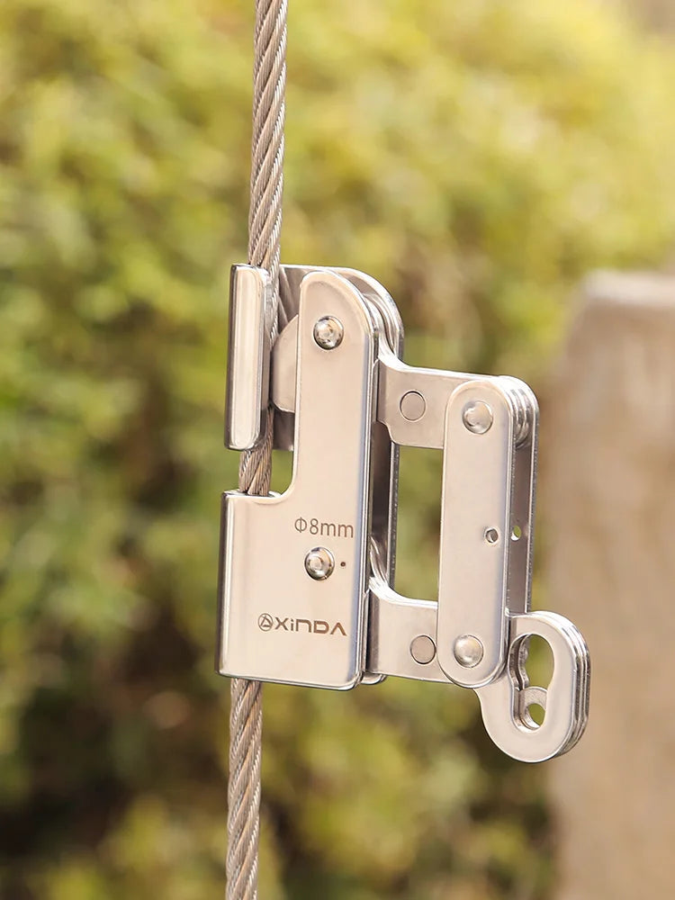 Xinda 8mm 10mm Steel Cable Fall Arrester &ndash; Rope Grab System