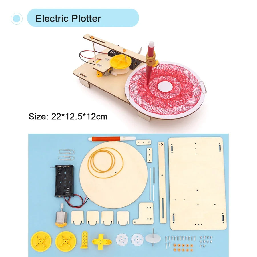 DIY STEM Educational Toy: Assemble Your Own Science Experiment Model for Kids 14+ Plotter