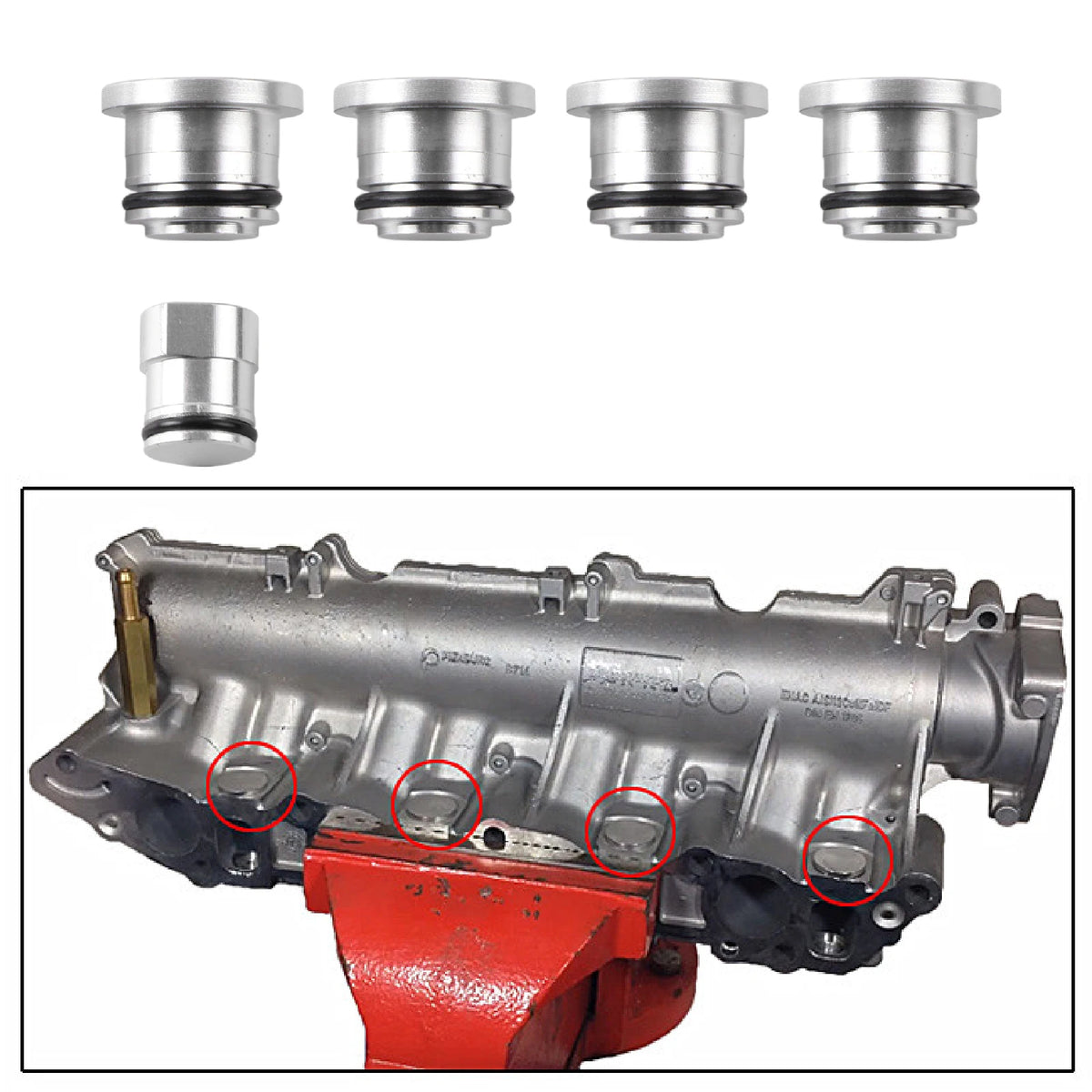 Intake Manifold Swirl Flap Kit Aluminum For Alfa Romeo Fiat Vauxhall Saab by InterCyprus Trading Ltd