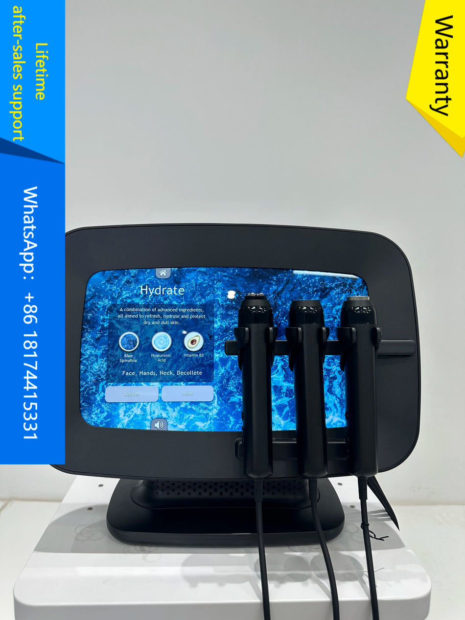 3 In 1 deguonies veido mašina ultragarso Co2 burbuliukų terapija