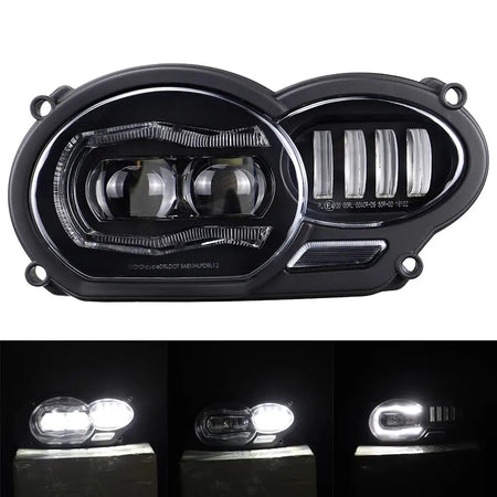 LED Headlight for BMW 2005 - 2012 R1200GS / 2006 -2013 R1200GS Adv Hi-Low DRL Light Assembly by InterCyprus Trading Ltd