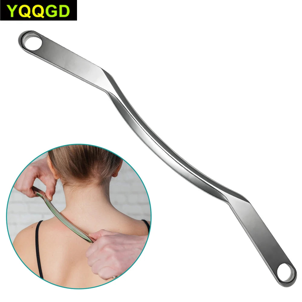 Gua Sha Stainless Steel Tool &ndash; M-Shaped Design for Versatile Massage