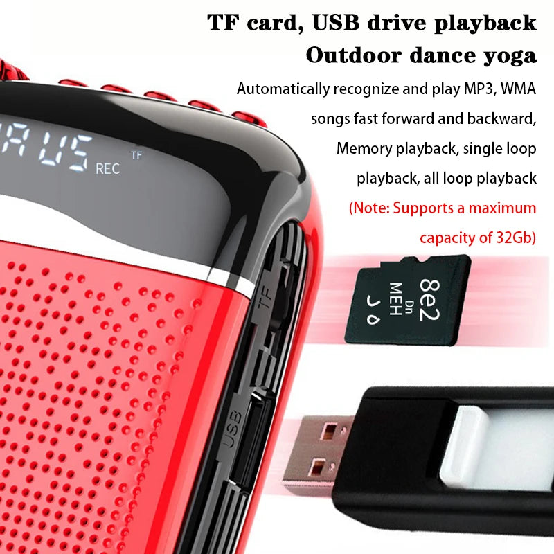 APORO T21 Wireless Voice Amplifier &ndash; 20W Bluetooth 5.0