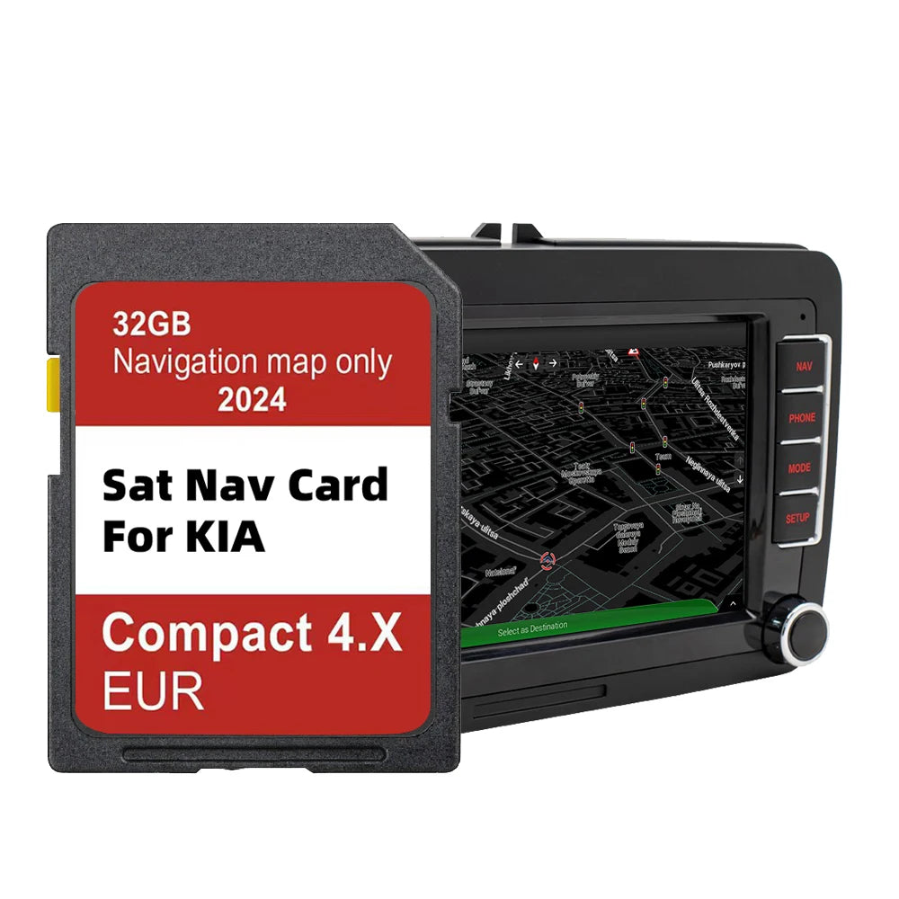 Navigation Gen4 Maps Europe UK 2024 Kia - 32GB Card for KIA Compact 4.X