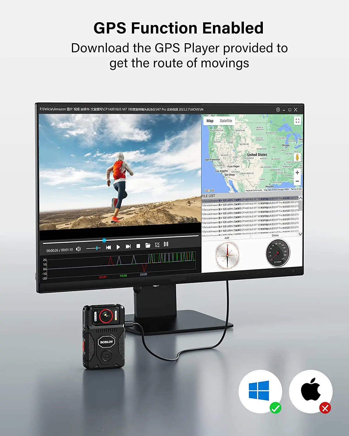 BOBLOV M7 Pro &ndash; 4K High-Resolution Video Recording
