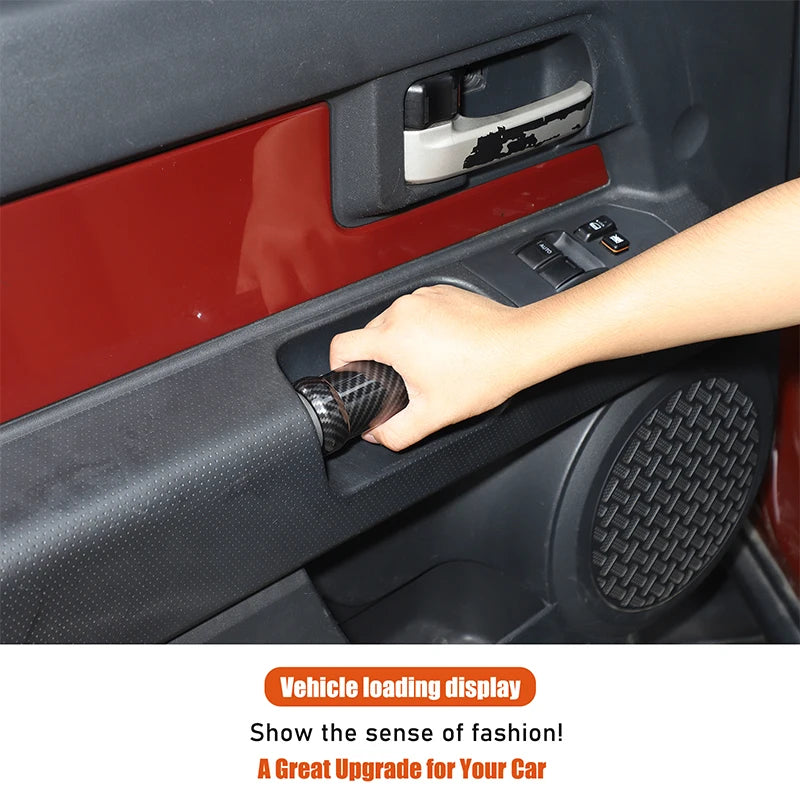 Toyota FJ Cruiser ABS углеродное волокно накладка на ручку дверной панели