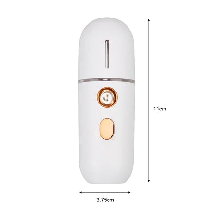 Mini Portable Humidifier Nano Mister - Rechargeable Facial Steamer