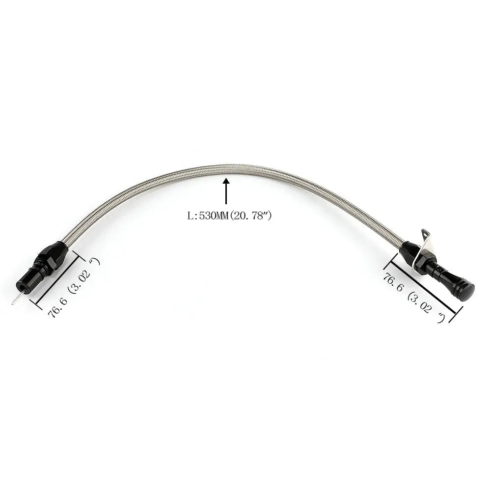 530 MM Flexible Stainless Transmission Dipstick For GM Chevy TH-400 TH-350 Turbo SBC BBC 350 400 by InterCyprus Trading Ltd