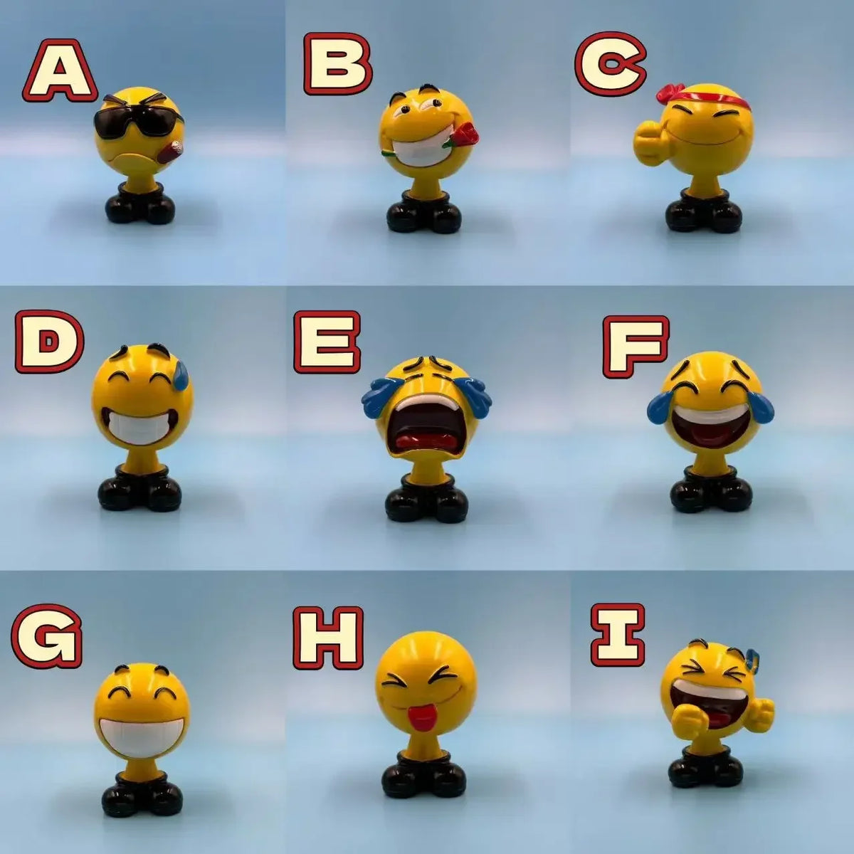 Funny Cartoon Car Bobblehead Pendants - 3PCS Resin Shaking Head Accessories for Interior D&eacute;cor Specify 3pcs 1