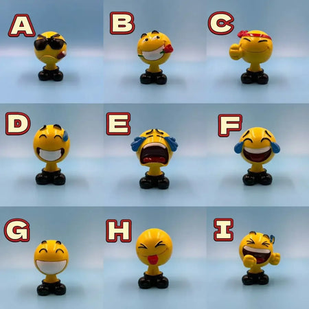 Funny Cartoon Car Bobblehead Pendants - 3PCS Resin Shaking Head Accessories for Interior D&eacute;cor Specify 3pcs 1