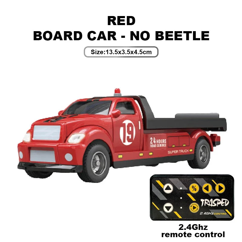 RC Car Pickup Truck One Sixty Fourth &ndash; High Speed Racing 185 Red