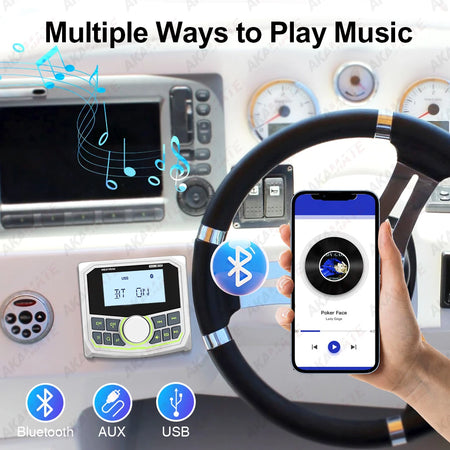 MS-21RV Boat Radio MP3 Player &ndash; Waterproof Bluetooth