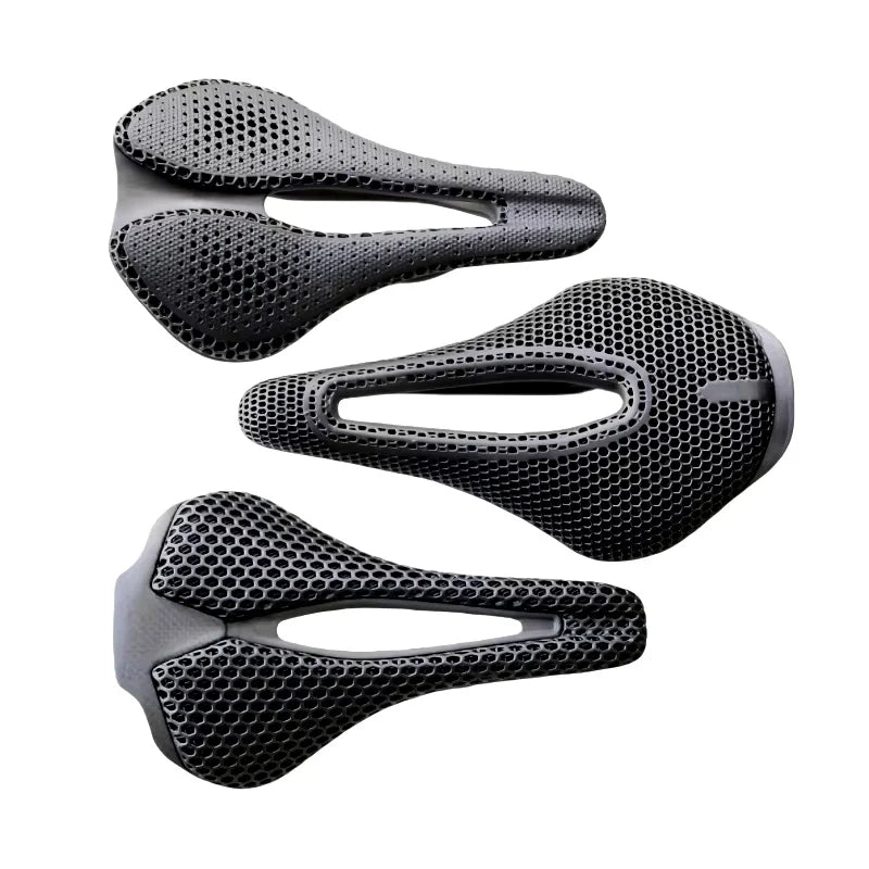 Ultralekkie siodełko w pełni karbonowe z pustą konstrukcją 3D do rowerów szosowych i MTB
