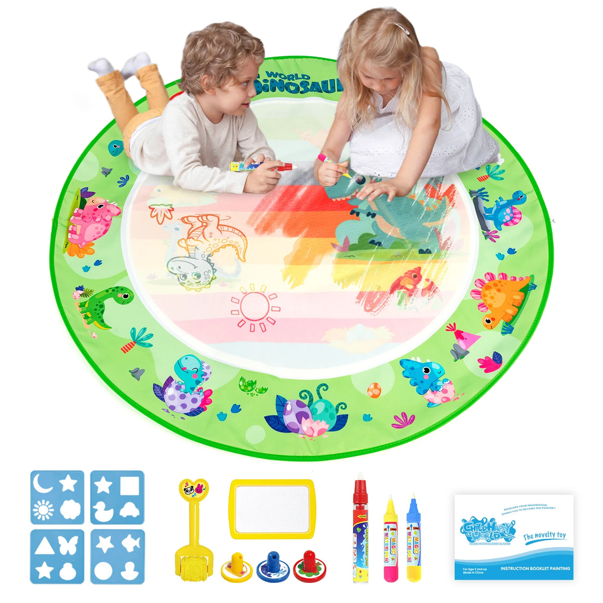 Kids Magic Water Drawing Mat &ndash; Reusable Doodle Board for Creative Play
