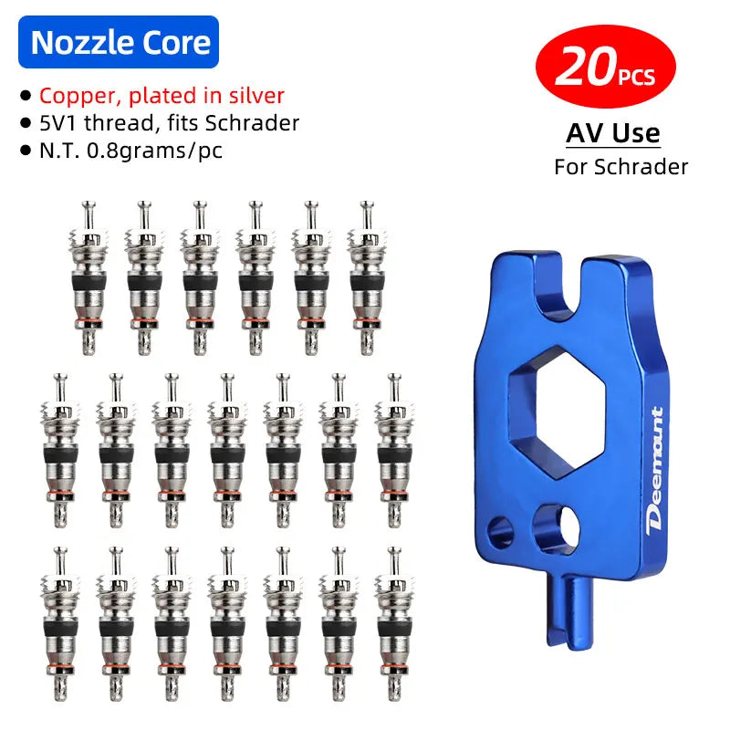 AV Schrader Valve Core &ndash; Superior Corrosion Resistance AV01A 20PC N TOOL / Schrader Valve / CHINA