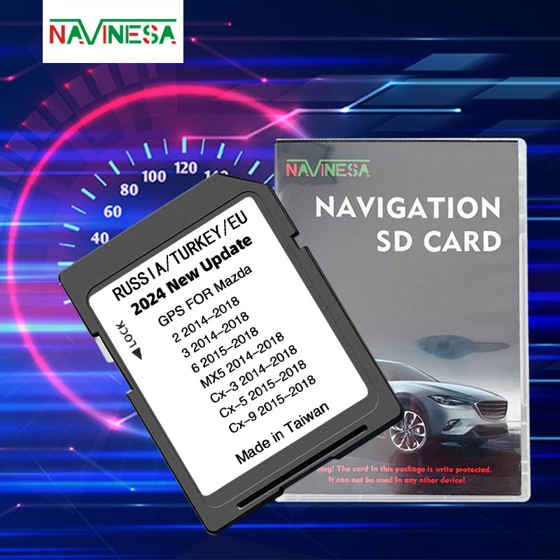 GPS 16GB Navi Card Mazda 2 3 6 CX3 CX5 CX9 MX5 &ndash; Maps 2024 16GB-Mazda236 CX359