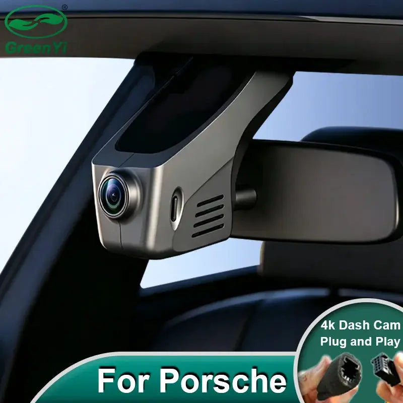 Plug and Play Hidden 4K Dash Cam Car DVR Front/Rear Camera For Porsche Panamera Cayenne Macan Taycan 911 718 2010-2025 by InterCyprus Trading Ltd