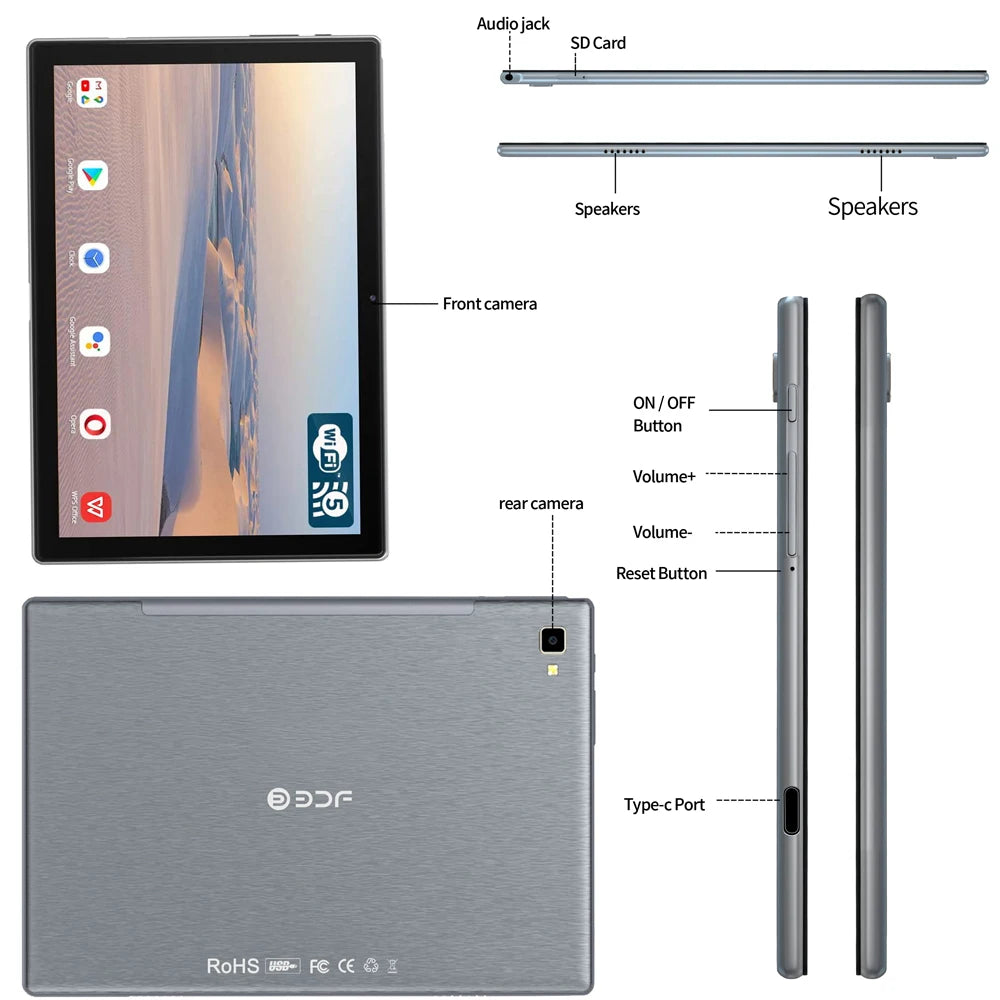 BDF 10.1 Android Tablet &ndash; Ultra Slim Design With AI Speed