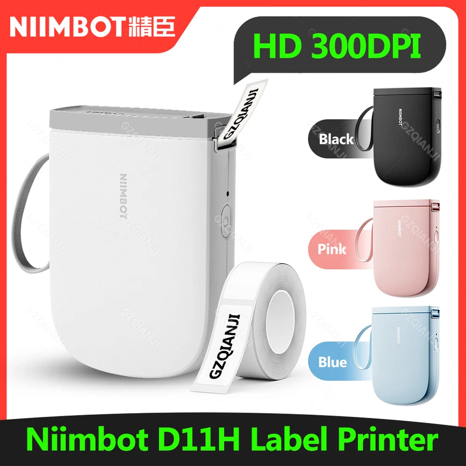 Mini portatīvais Bluetooth etiķešu printeris NiimBot, vārdu uzlīmes un bezvadu etiķetes