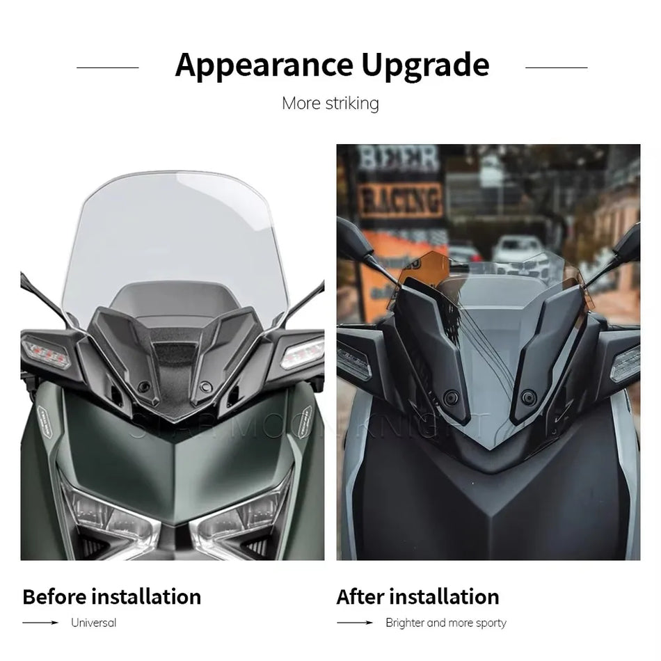 Ветровое стекло Yamaha XMAX 300 для 2023-2024, спортивный дефлектор ветра из акрила