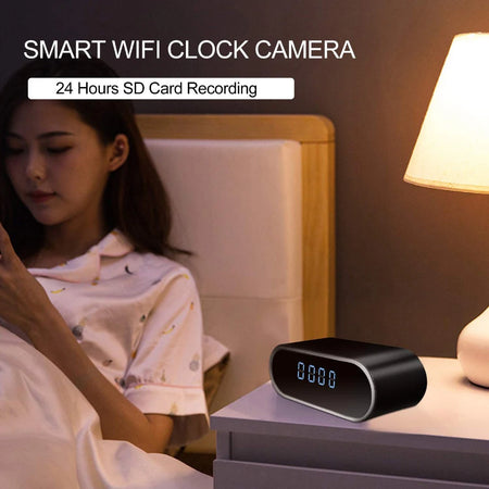 CUGUU Full HD 1080P Alarm Clock Camera &ndash; Wireless Night Vision