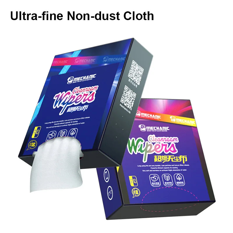 MECHANIC Ultra-Fine Non-Dust Cloth &ndash; Anti-Static Lens and Screen Cleaner 50pcs