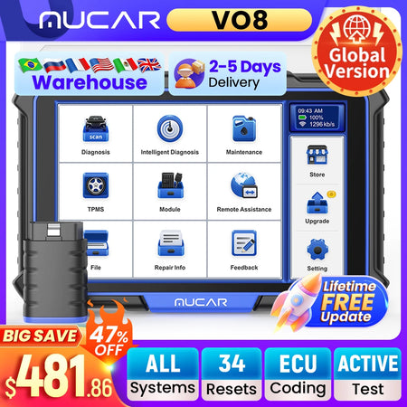 MUCAR VO8 &ndash; Bidirectional Full System Diagnostics And Coding