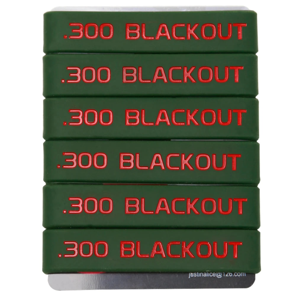 6 Pack Magazine Marking Band 5.56 NATO &ndash; Multi Color Rubber Bands .300 Red2 6Pcs
