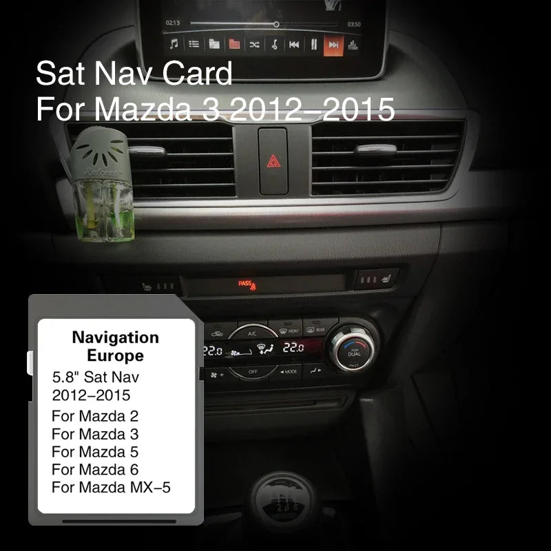 Mazda 3 2012-2015 SD Card Nav AVN1 &ndash; Europe Britain Maps CHINA / for MAZDA 3 2012