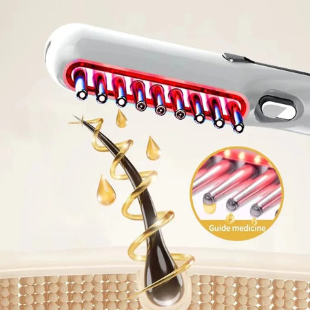 Electric Massage Comb LED Red Light Therapy - Hair Growth