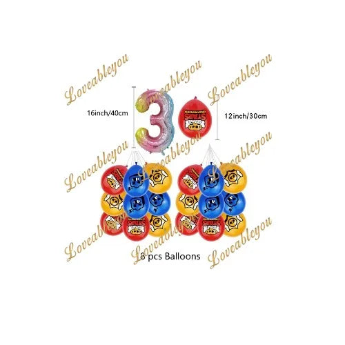 MINISO Shooting Game Birthday Party Decoration Set HY-G-3 / As Pictures