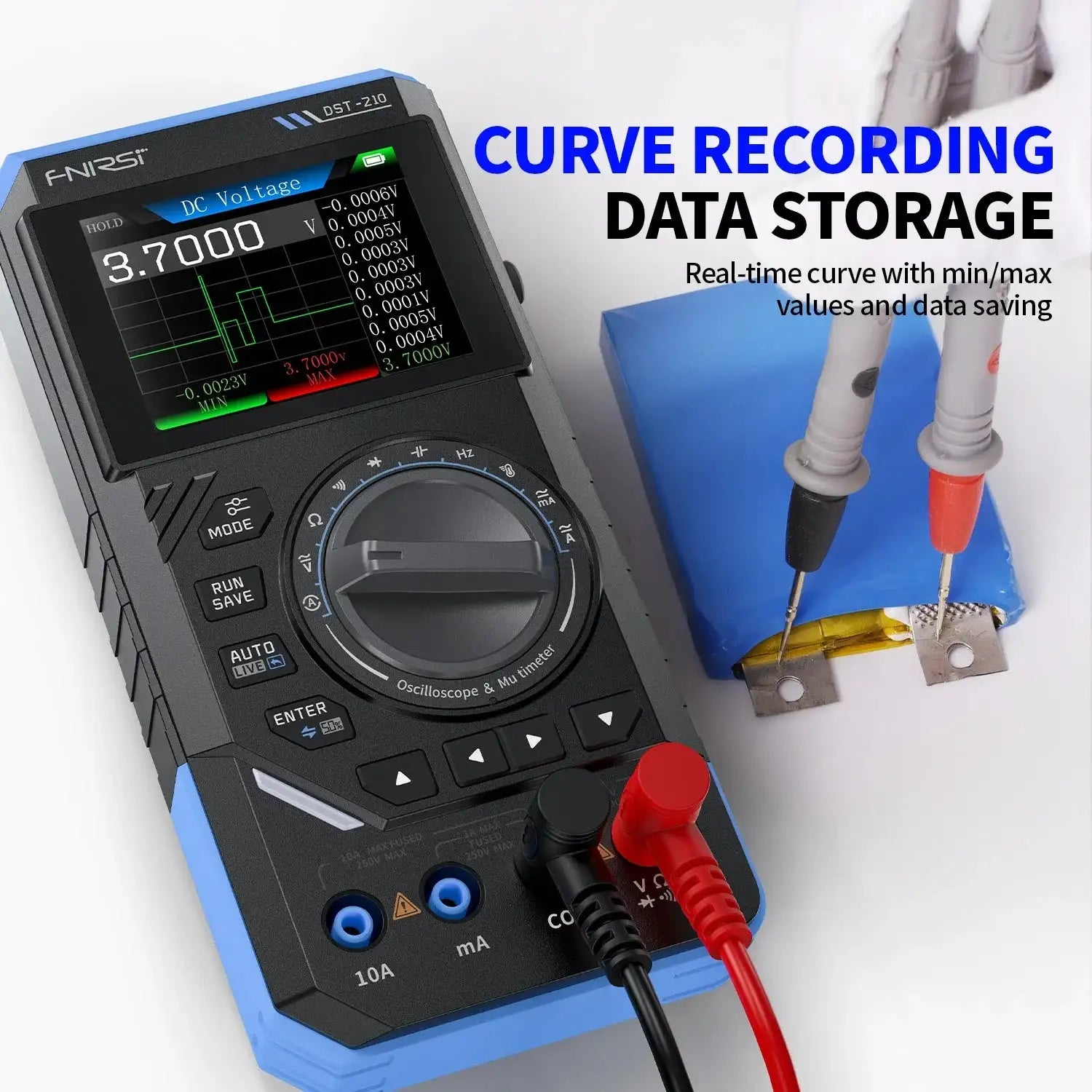 Fnirsi DST210 3 In 1 Portable Oscilloscope Multimeter 10MHz