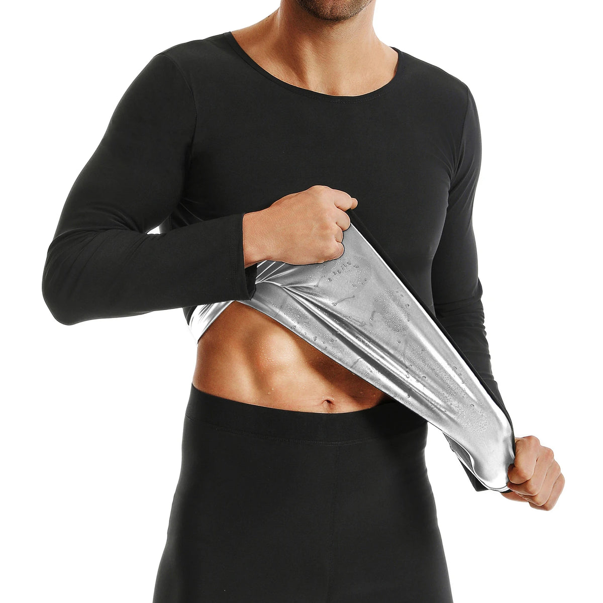 1Pc Sauna Shirt For Men Sleeve Body Shaper Top &ndash; Ultra Slim