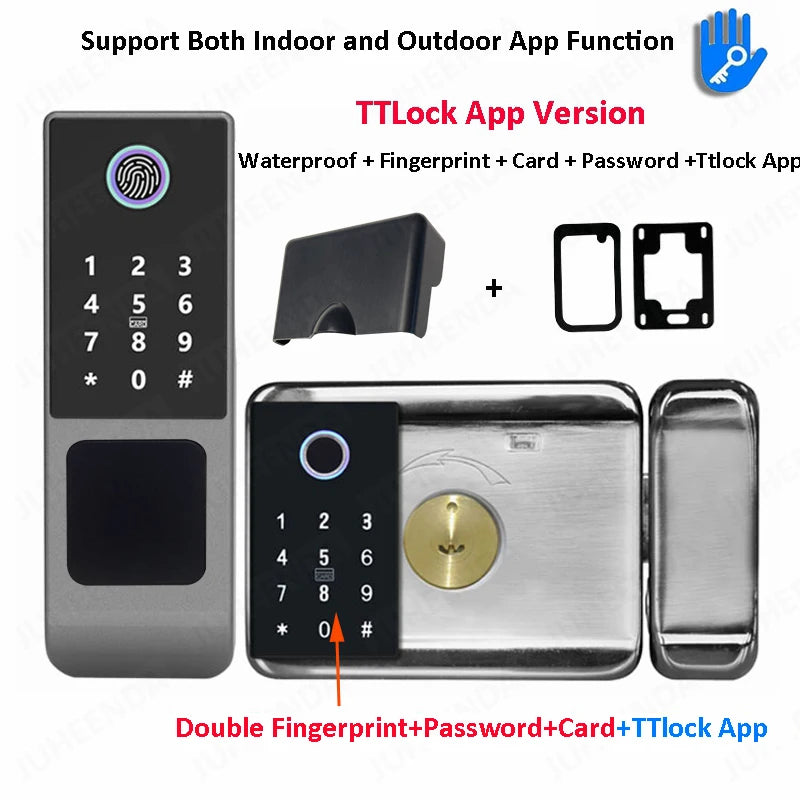 Tuya Smart Waterproof Fingerprint Lock with WiFi &amp; App Control Ttlock(double code) / CHINA